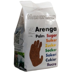 Arenga palmisuhkur 100 % orgaaniline Masarang, 250 g