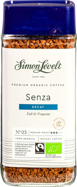 Kohv lahustuv Senza ( kofeiinivaba) 100g Simon Levelt